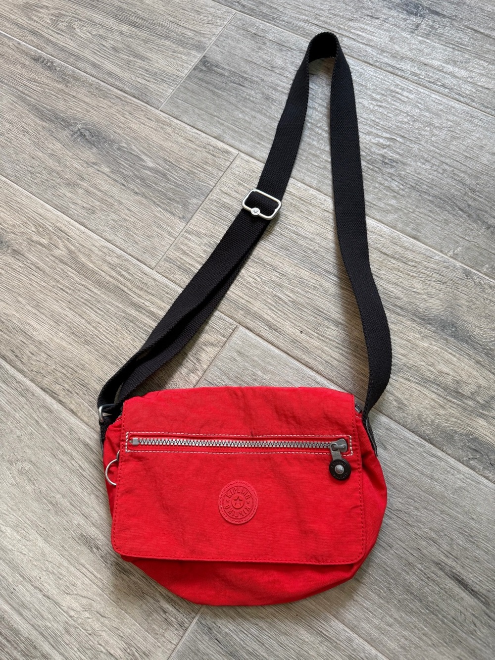 Kipling Mini Crossbody Bag Purse Sabian Red Lightweight Nylon No Monkey